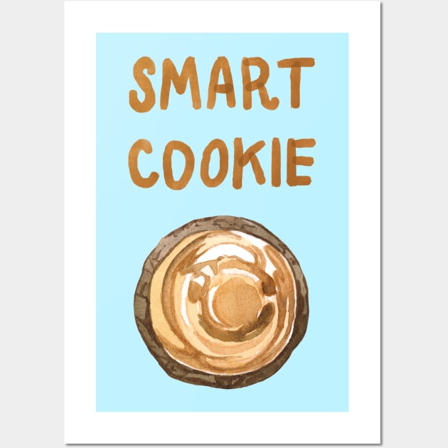 Smart Caramel Cookie Wall Art by monbaum